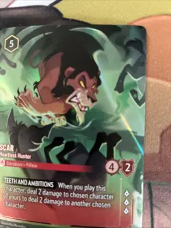 Disney Lorcana Scar Heartless Hunter Enchanted 14/P2 Store Championship - Image 5