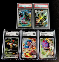 PSA & CGC 10 Pokemon Graded Card Lot Of 5 Gem Mint Slabs - Image 1