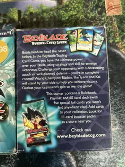 New 2003 Beyblade Trading Card Game Collision Starter Deck #1 + #2 Cards 5 Foil - Image 2