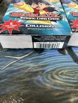 New 2003 Beyblade Trading Card Game Collision Starter Deck #1 + #2 Cards 5 Foil - Image 3