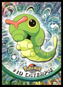 Pokemon Cards Caterpie #10 Topps Trading Cards Series 1 LP *1 - Image 1