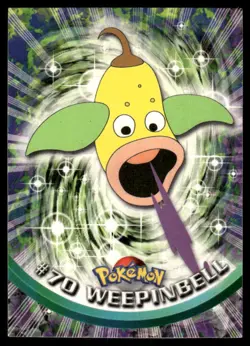 Pokemon Cards Weepinbell #70 Topps Trading Cards Series 1 NM *2 - Image 1
