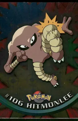 Pokemon Cards Hitmonlee #106 Topps Trading Cards HOLO Series 2 NM - Image 1