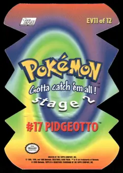 Pokemon Cards Pidgeotto #159 Topps Trading Cards Series 2 NM - Image 2