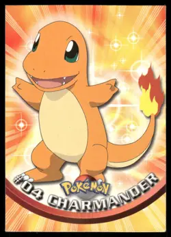 Pokemon Cards Charmander #4 Topps Trading Cards Series 1 LP *2 - Image 1