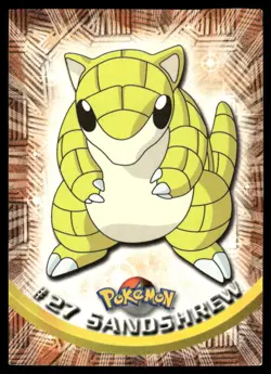 Pokemon Cards Sandshrew #27 Topps Trading Cards Series 1 LP *1 - Image 1