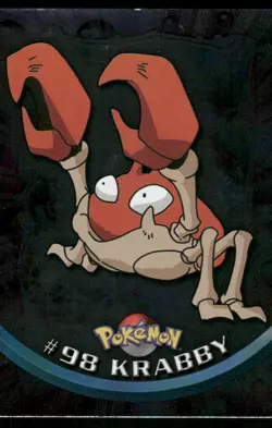 Pokemon Cards Krabby #98 Topps Trading Cards HOLO Series 2 NM *1 - Image 1