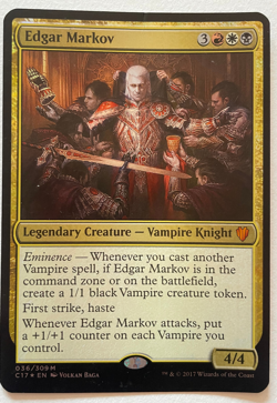 MTG Commander 2017 Oversized Cards Edgar Markov, Ur-Dragon, Arahbo & Inalla - Image 1