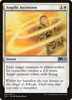 ANGELIC ASCENSION x4 mtg NM-M M21 Magic Core Set 2021 4 Unc - Image 1