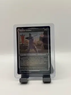 MTG, Veteran Soldier $3 ORDER MIN (Foil Etched) 480 Battle for Baldur's Gate - Image 1