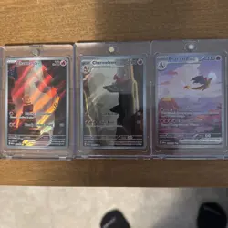 Pokemon 151 Charmander, Charmeleon, Charizard - Image 1
