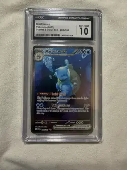 Blastoise ex 200/165 (2023) Pokemon Scarlet & Violet 151 SIR CGC Gem Mint 10 - Image 1