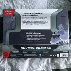 Pokemon TCG Houndstone EX Box SVP 162 Black Star Promo With 4 Booster Packs - Image 2