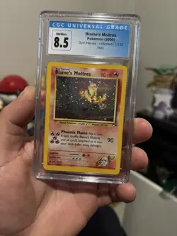Pokemon Tcg BLAINE'S MOLTRES HOLO CGC 8.5 #1/132 MINT GYM HEROES - Image 1