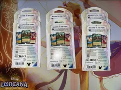 Disney Lorcana Fabled Set 9 Sleeved Booster Pack Sealed and New - Image 2