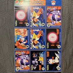 Burger King Pokemon Promo Uncut 2 Sheets 1999 Vintage Pokemon Cards - Image 5