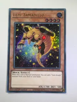 Gem-Armadillo BLMM-EN108 Ultra Rare 1st Edition YuGiOh Card NM - Image 1