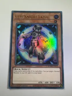 Gem-Knight Lazuli BLMM-EN113 Ultra Rare 1st Edition YuGiOh Card NM - Image 1