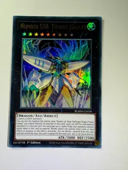 Number S38: Titanic Galaxy BLMM-EN038 Ultra Rare 1st Edition YuGiOh Card NM - Image 1