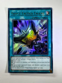 Triple Tactics Talent BLMM-EN170 Ultra Rare 1st Edition YuGiOh Card NM - Image 1