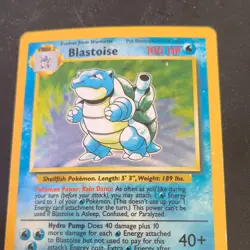 Blastoise 100 HP Holo Rare Regular Base Set Pokemon Card 2/102 1999 WOTC - Image 2