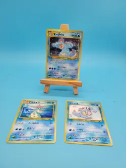NM Feraligatr Pokemon Card Japanese No.160 Neo Genesis Set Vintage Holo F018 + - Image 1