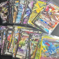 50 Pokemon TCG Holo Card Lot GX, EX, V, VMAX - Image 1