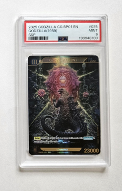 Godzilla (1989) PSA 9 MINT EBP01-035 1st Edition SSP Godzilla Card Game 2025 - Image 1