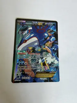 Pokemon TCG Team Aqua's Kyogre EX Double Crisis Holo Full Art Card 6/34 - Image 1