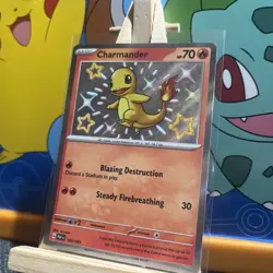 Pokemon Cards Charmander 109/091 Paldean Fates Shiny Rare NM - Image 2