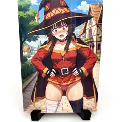 KonoSuba Megumin Sexy Hot Anime Waifu Girl Doujin Lewd Goddess Story Art Card - Image 1