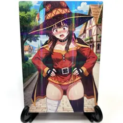 KonoSuba Megumin Sexy Hot Anime Waifu Girl Doujin Lewd Goddess Story Art Card - Image 2