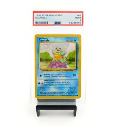 SQUIRTLE PSA 9 1999 Pokemon Game Card #63 Mint - Image 1