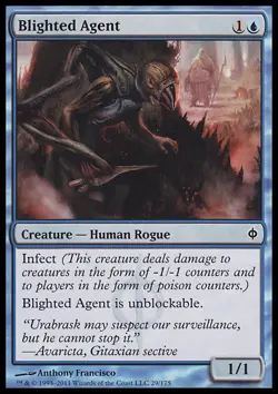 MTG BLIGHTED AGENT PLAYED - AGENTE MALIGNO - NPH - MAGIC - Image 1