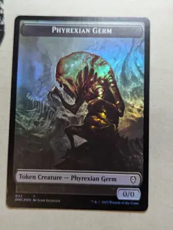 Token - Phyrexian Germ & Rebel - MTG - ONC 023 & ONE 005 - FOIL - Image 1
