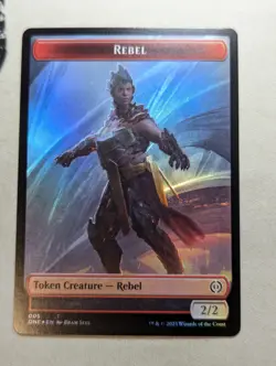 Token - Phyrexian Germ & Rebel - MTG - ONC 023 & ONE 005 - FOIL - Image 2