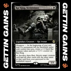 Rat King, Verminister - 0266 - R - Non-Foil - Extended - TMNT - MTG - NM/M - Image 1