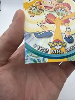 2000 Topps Pokemon TV Animation Edition Non Holo 122 Mr Mime Blue Label NMT - Image 4