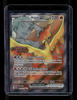 Pokemon Team Rocket's Moltres ex - 208/182 (Destined Rivals Stamp) - Image 1