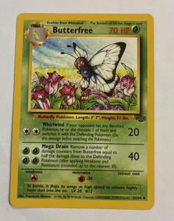 Butterfree Jungle #33/64 Uncommon Pokemon 1999 Wizards of the Coast LP - Image 1