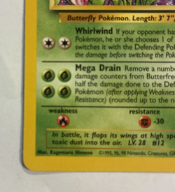 Butterfree Jungle #33/64 Uncommon Pokemon 1999 Wizards of the Coast LP - Image 2