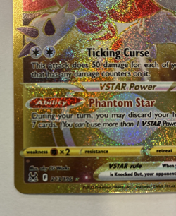 Hisuian Zoroark VSTAR Secret Rare Lost Origin (SWSH:11) #213/196 Pokemon 2022 LP - Image 2