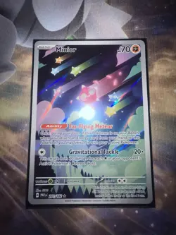 Pokemon TCG Minior PAR 201/182 Paradox Rift Illustration Rare EX Condition - Image 1