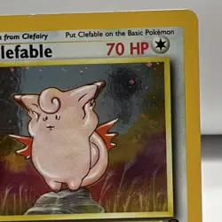 2000 Pokemon TCG Base Set 2 Clefable Holo Rare 005/130 HP Swirl Free Shipping - Image 4
