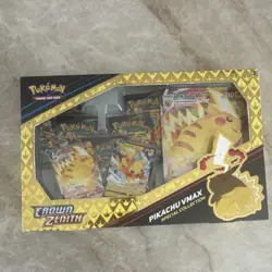 Pokemon Crown Zenith Pikachu VMAX Special Collection Box Booster English - Image 1