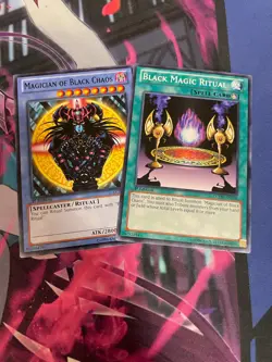 YUGIOH - MAGICIAN OF BLACK CHAOS + BLACK MAGIC RITUAL - LCYW - 1ST ED - NM/LP - Image 1