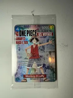 Monkey.D.Luffy (055) (College Basketball US Voyage) P-055 One Piece Promotion... - Image 2