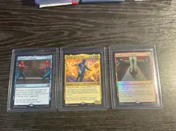 MTG SPIDER-MAN MARVEL COLLECTOR BOOSTER 15 CARDS OPEN ALL IN CARD PROTECTORS - Image 5