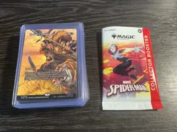 MTG SPIDER-MAN MARVEL COLLECTOR BOOSTER 15 CARDS OPEN ALL IN CARD PROTECTORS - Image 1