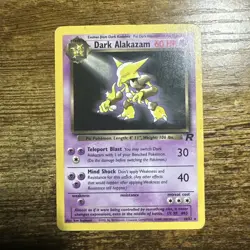 Pokemon Dark Alakazam TCG Team Rocket 18/82 Rare Card - Image 1